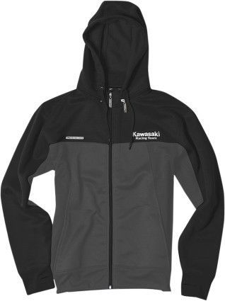 Factory effex tracker mens zip up hooded jacket kawasaki/black