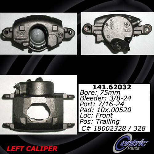 Centric 141.62031 front brake caliper-premium semi-loaded caliper