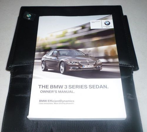 2012 bmw 3 series sedan owners manual set 328i 335i 320i 335 i guide 12 +case