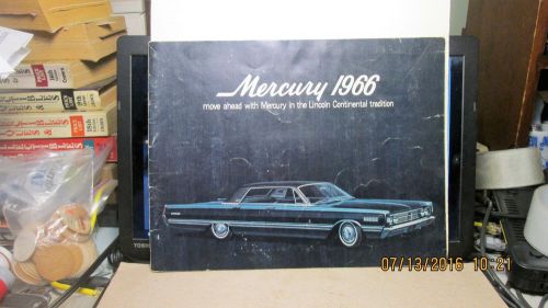 Brochure, mercury 1966, with original bill of sale from jones-lyne motor co., pa