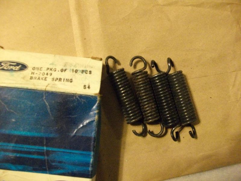 Ford nos brake springs    h2049    four springs 