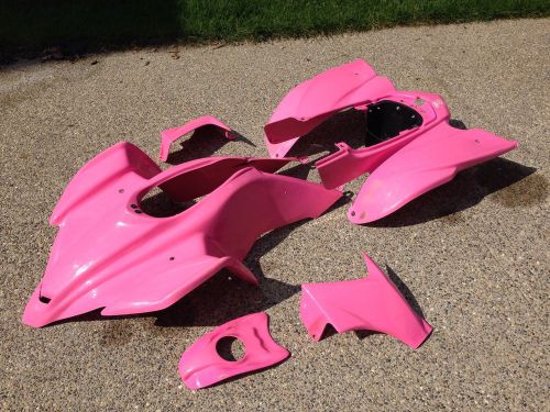 Yamaha yfz450 fenders plastics front rear yfz 450 2004-2008 pink complete set