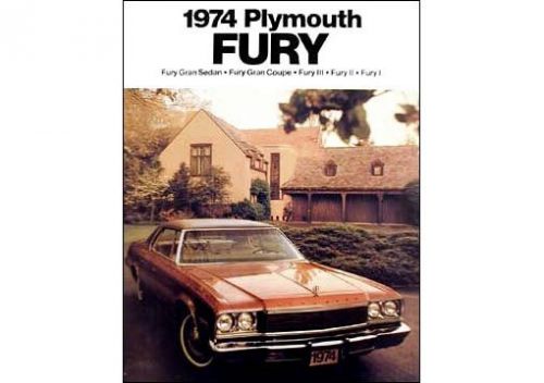 1974 plymouth fury, satellite, valiant parts manual 74