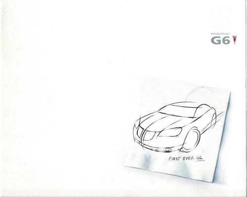 2005 pontiac g6 prestige dealer sales brochure