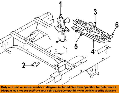 Dodge oem 55350304af spare tire carrier-hardware kit