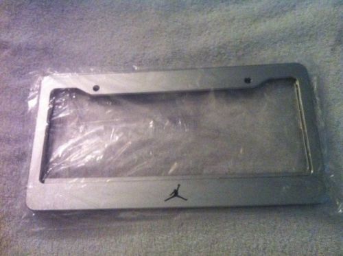 &#034;jordan&#034; chicago bulls michael chrome license plate frame - new slam dunk qty 2