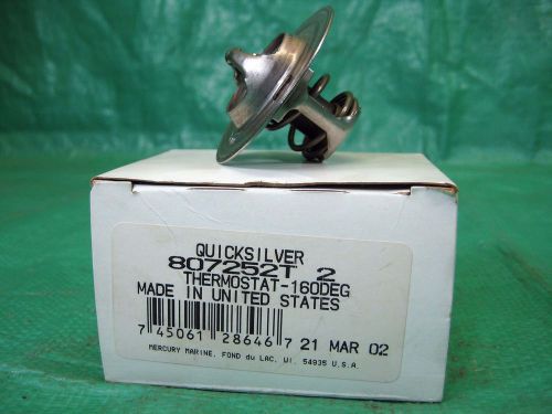 New oem mercury mercruiser quicksilver thermostat 160 degrees 807252t2