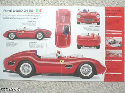 1959 / 1960 ferrari dino 246s racing imp brochure, 246 s