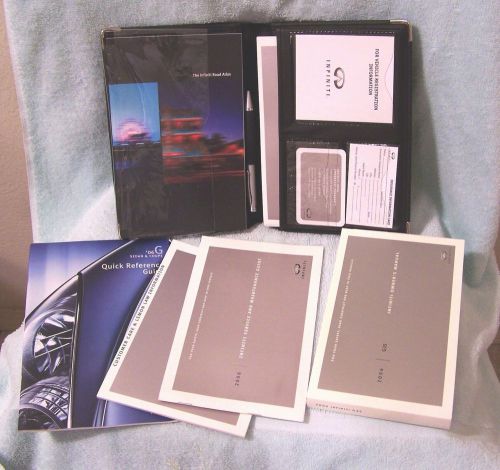 2006 infiniti g35 sedan &amp; coupe owner&#039;s manual plus more in original zipper case