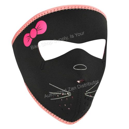 Zan headgear wnfms001, neoprene full mask, child size, reverses to pink, kitty