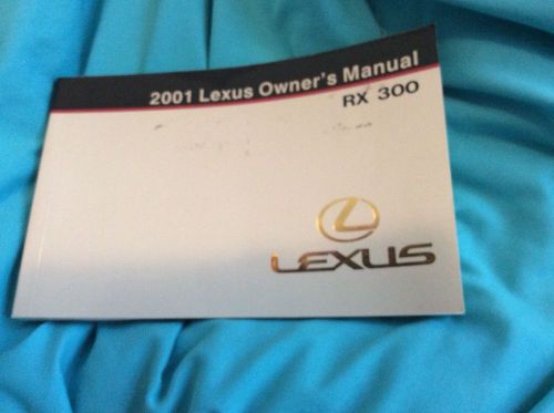 2001 lexus rx300 owners manual