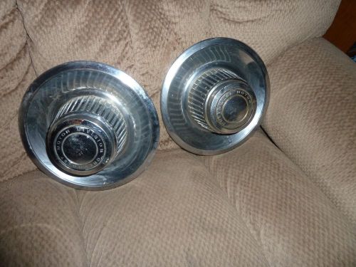 2 set of two original rally wheel center caps chevy nova,camaro corvette