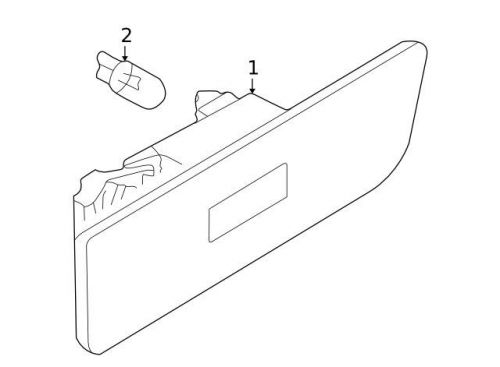 Genuine 2001-2005 volkswagen passat marker lig 3b0-945-071-a