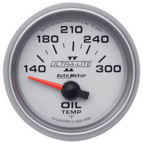 Autometer 4948 ultra-lite ii electric oil temperature gauge