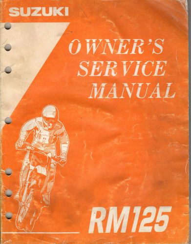 1995 suzuki motorcycle rm125 owners service manual p/n 99011-43d53-03a (779)