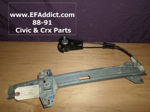 90-91 civic sedan window regulator driver side rear door