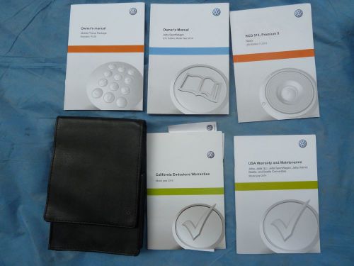 2014 volkswagen jetta sportwagen owner&#039;s manual user guide books oem