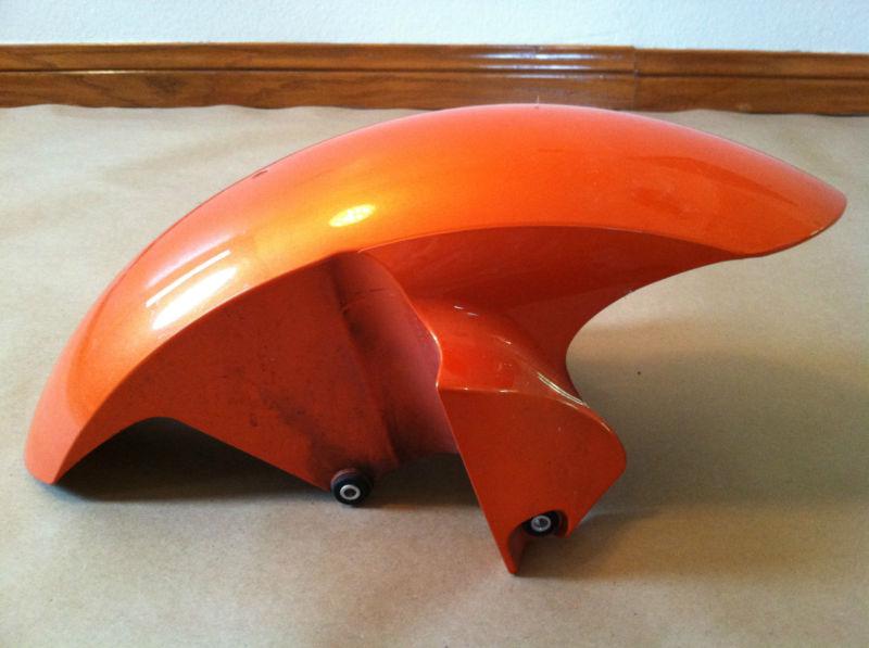 08 09 10 11 12 yamaha yzf r6 front fender fairing plastic orange