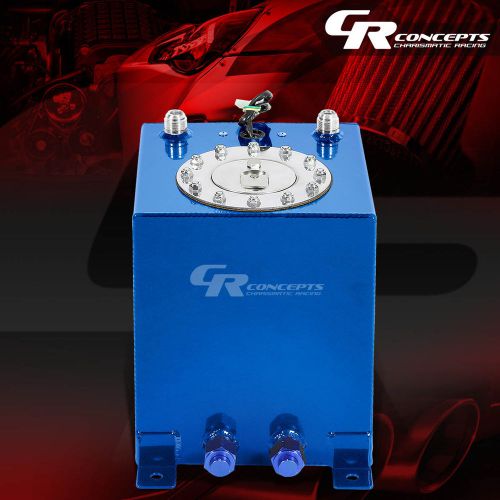 2.5 gallon/9.5l blue coat aluminum racing/drift fuel cell tank+cap+level sender