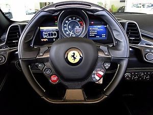 Ferrari 458 &amp; ff carbon steering wheel w/ led&#039;s white stitching
