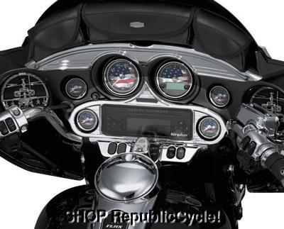 Harley touring 96-13 kuryakyn chrome stereo accent trim *new*