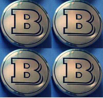 4 pcs mercedes benz b logo wheel center cap c e s cl ml sl slk clk 75mm chrome