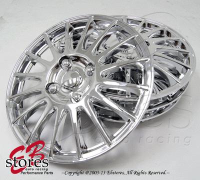 4pcs set of 15 inch chrome wheel skin cover hubcap hub caps (15" inch style#611)