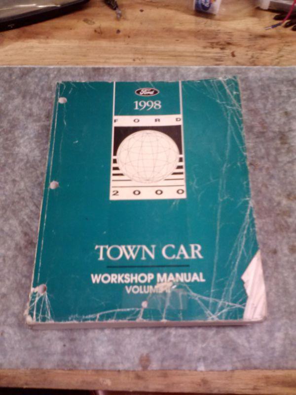 1998 ford town car factory shop service repair manual volume 2