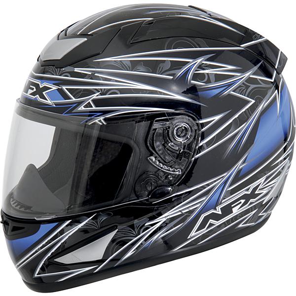 Afx fx-95 line blue black full face helmet