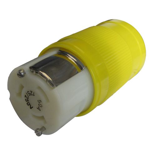 ​marinco 50 amp 125/250 volt locking connector - 6364crn