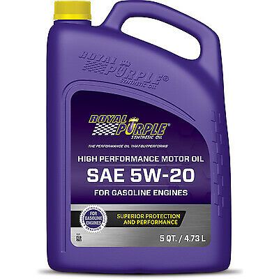 Royal purple 5w20 multi-grade sae oil 5 quart bottle roy51520