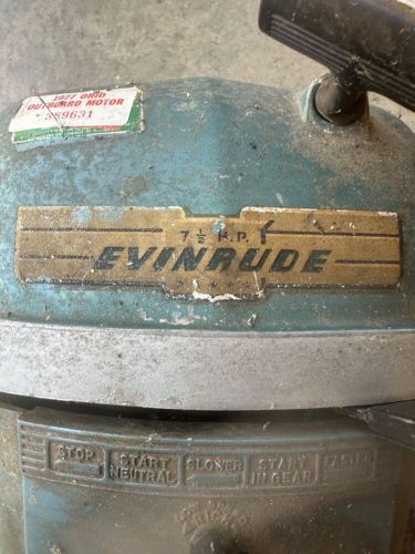 Used outboard boat motors for sale evinrude 7.5 horse power serial 7512-02555