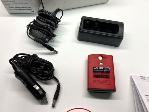 Mylaps red amb tranx260 racecar bike transponder &amp; charger no subscription 260