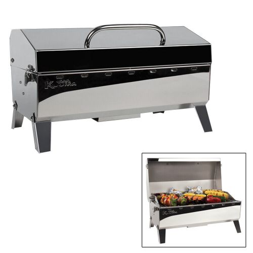 Kuuma stow n&#039; go 160 gas grill w/thermometer and ignitor