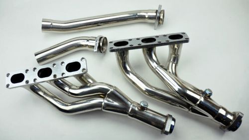 4pc performance exhaust manifold headers fits bmw e46 e39 z3 2.5l 2.8l 3.0l l6