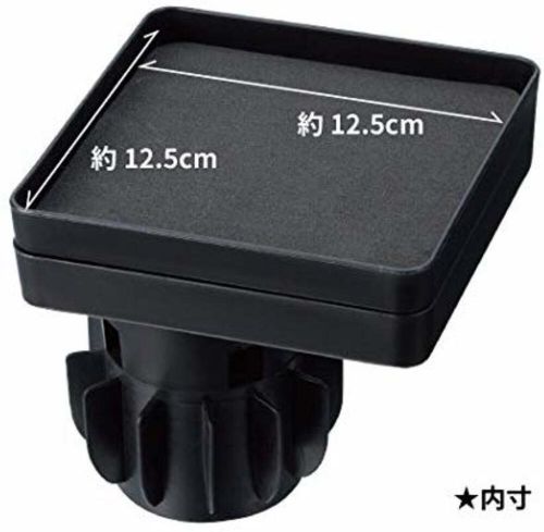 Hoshiko industry drink holder black ec-133 car cup-in tray s f/s w/tracking# new