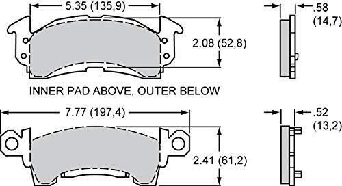 Wilwood brakes     wilwood 150 8939k fits for  gm bp 10 large pad set   4 piece