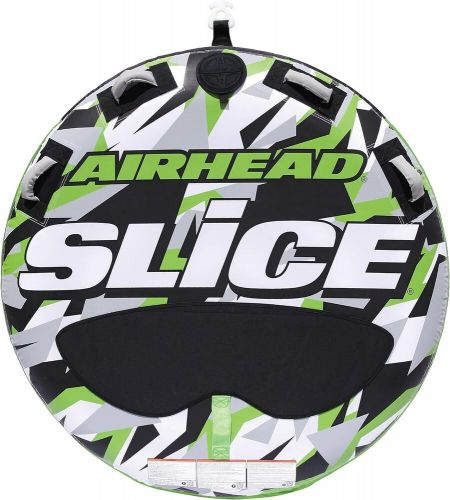 Airhead slice, 1-2 rider towable tube for boating green