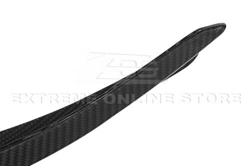 For 24-up ford mustang gt | carbon fiber add-on front bumper canards splitter