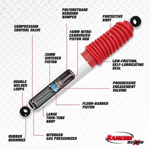 Rancho rs55064 rs5000x suspension shock absorber