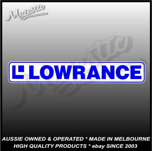 Lowrance - 210mm x 35mm  - boat decal / sticker