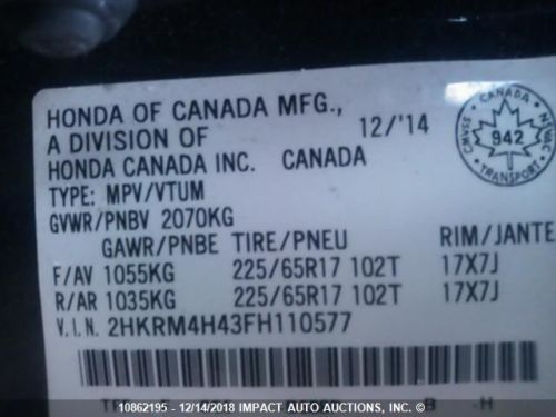 Temperature control canada market fits 15-16 cr-v 638820