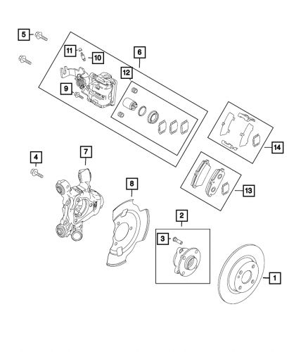 Genuine mopar wheel lug stud 68313948aa