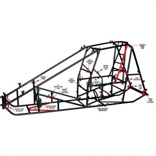 Steel seat bar boss, 1-1/4 inch tube, 3/8 inch bolt