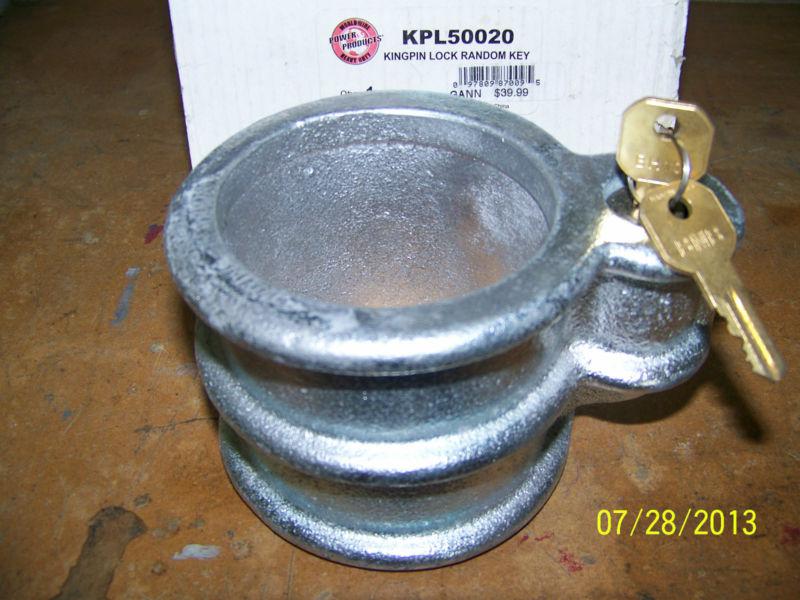 Kpl super heavy duty cast aluminum king pin antitheft rv truck trailer ball lock