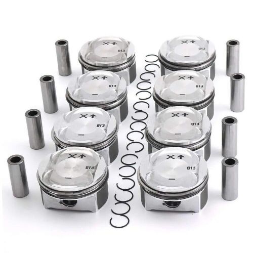 8x pistons &amp; rings kit std Φ93mm for porsche cayenne s 4.5l v8 955 9pa m48.00