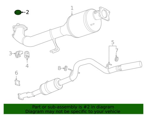 Genuine gm exhaust system seal 84013962