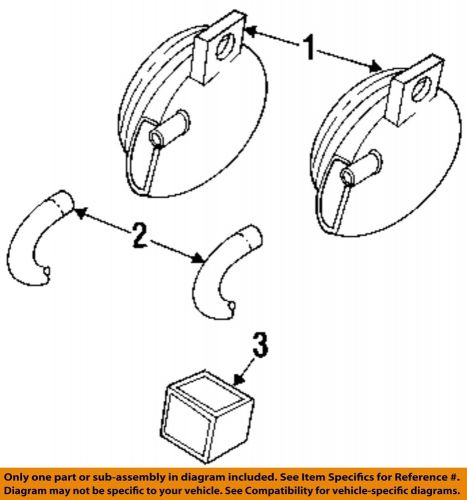 Gm oem 92-05 aurora electrical horn-connector19368034