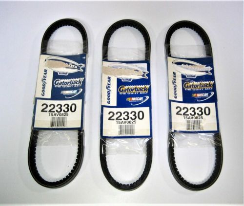 Goodyear 22330 *qty 3* gatorback 15av0825 hi-miler matchmaker engine v-belts new