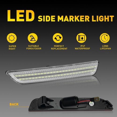 For 2010 2011 2012 2013 2014 ford mustang led side light marker rear fender lamp